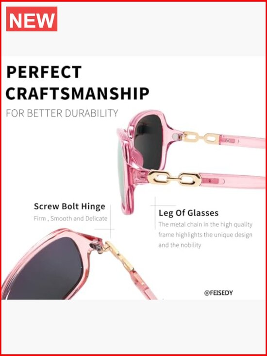Vintage Square Polarized Sunglasses for Women UV400 Travel Driving main image 6